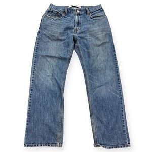 Y2K Levi's 550 Jeans Men's 32x32 Blue Light Wash Relaxed Straight Mid Rise
